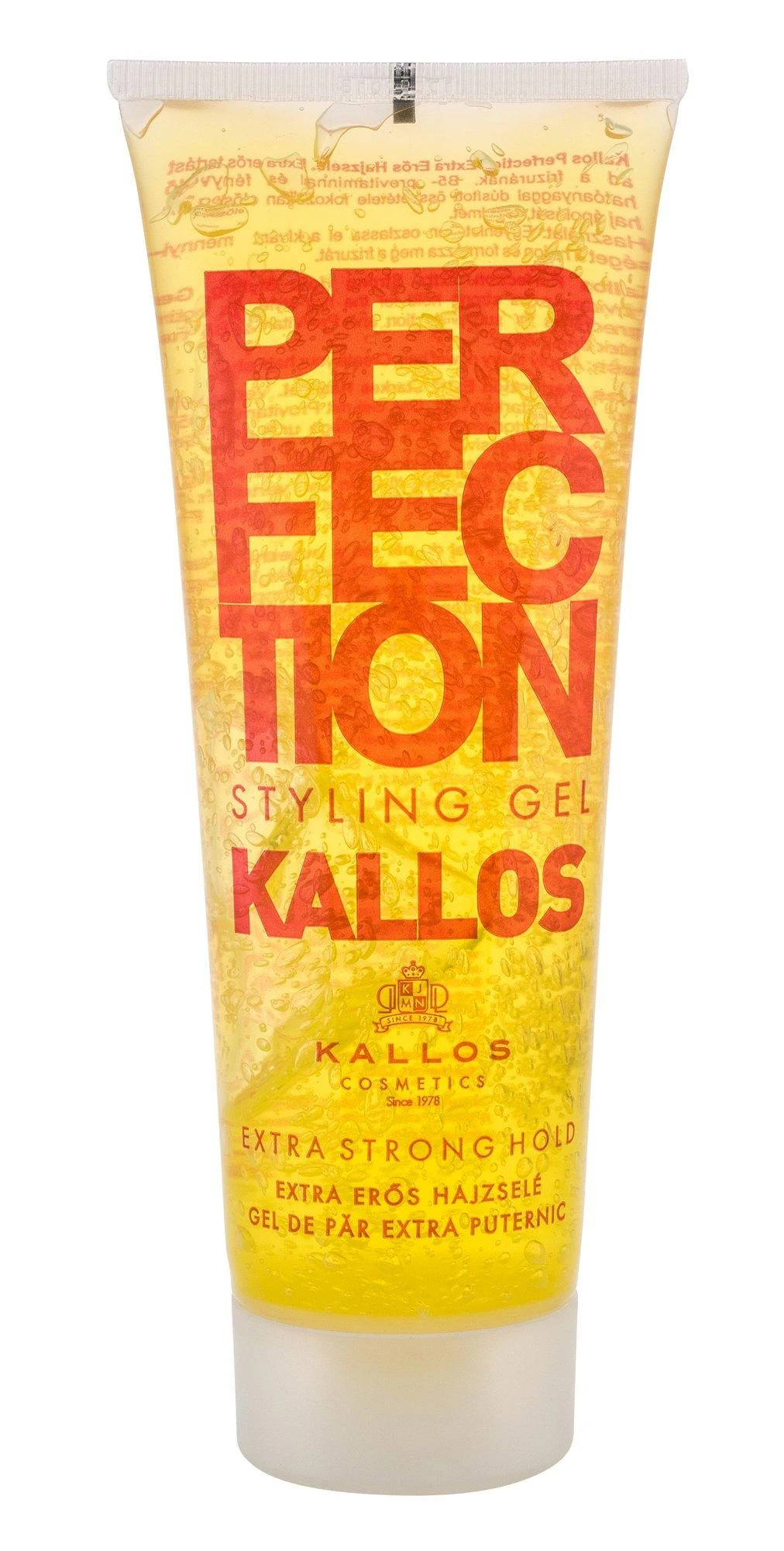 Kallos Cosmetics Perfection Extra Strong Hair Gel moterims, 250 ml
