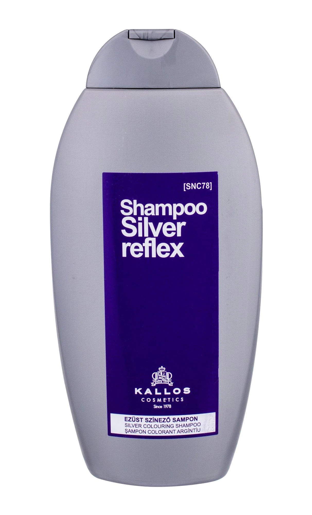 Šampūnas neutralizuojantis geltonus plaukų atspalvius Kallos Šampūnas Sidabrinis Reflex 350 ml