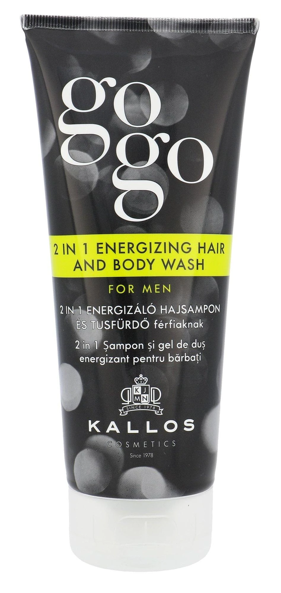 Dušo želė Kallos GOGO 2in1 Energizing Hair and Kūno prausiklis 200 ml