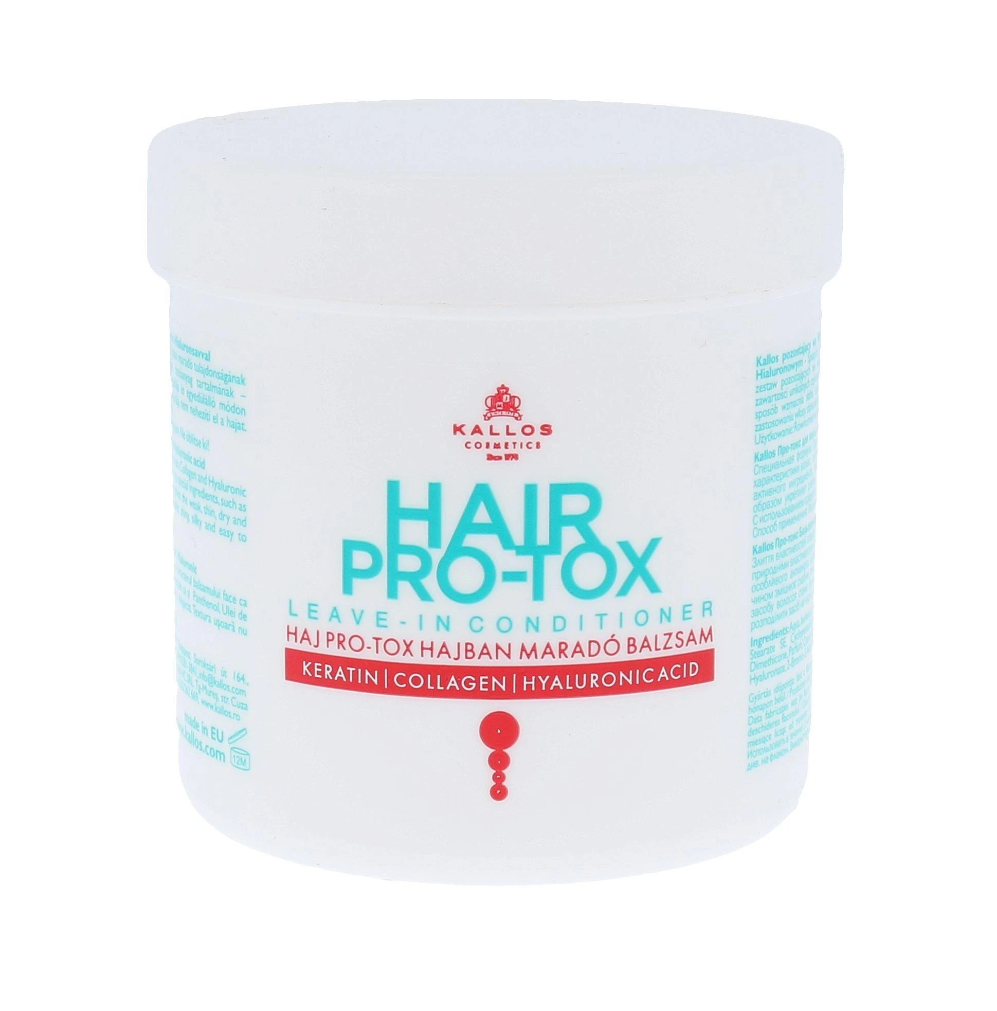 Plaukus stiprinantis ir maitinantis kondicionierius Kallos Hair Pro-Tox Leave-in Conditioner 250 ml