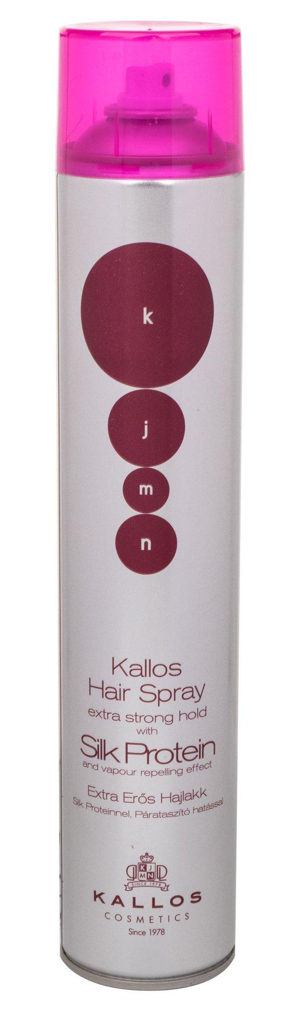 Kallos Cosmetics KJMN Silk Protein Extra Strong Plaukų lakas plaukų lakas, 750 ml