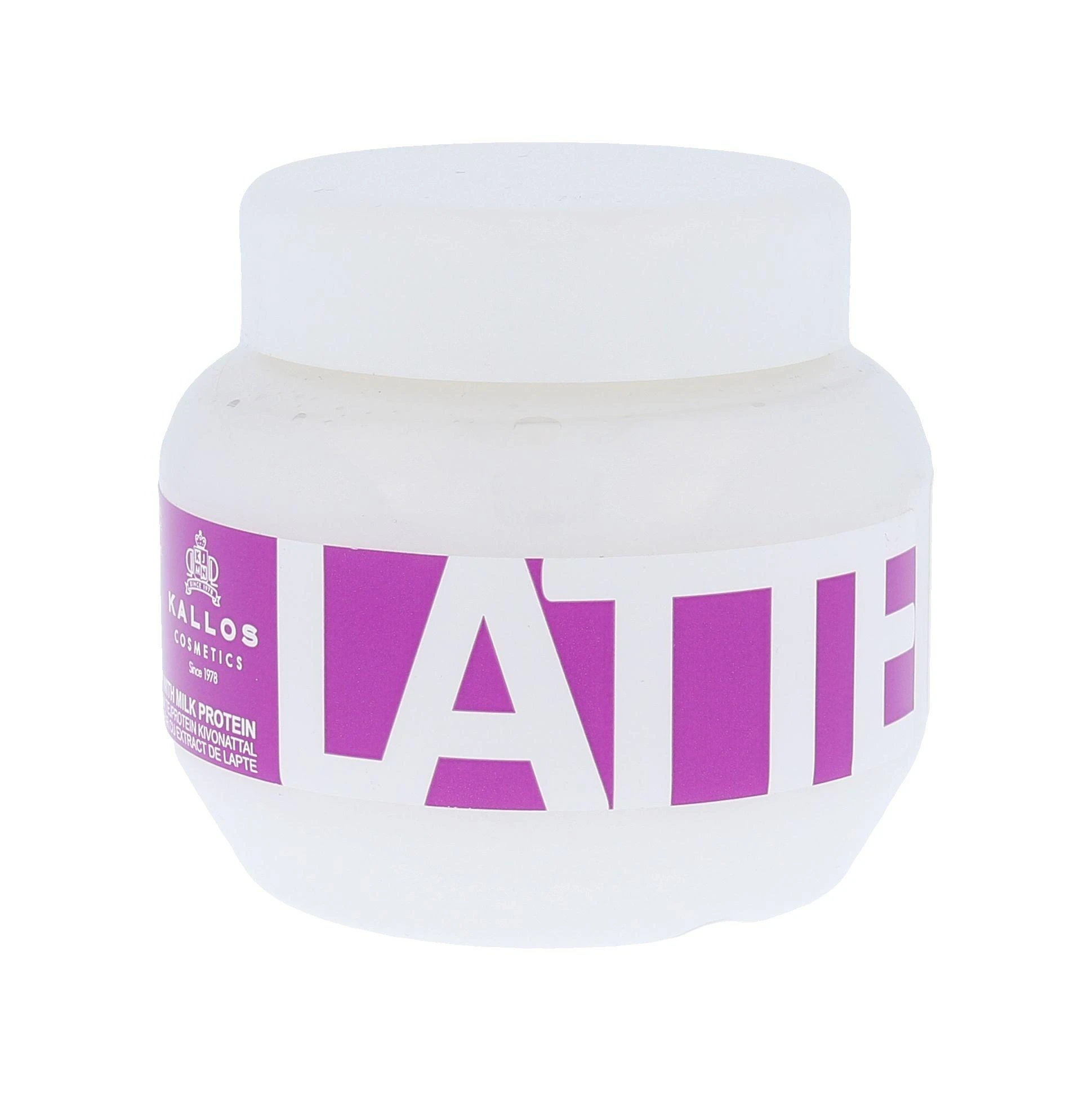 Kallos Cosmetics Latte Hair Mask kaukė sausiems, chemiškai pažeistiems plaukams, 275 ml