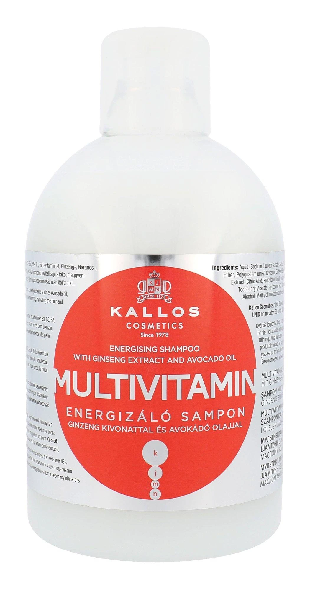 Šampūnas stiprinantis sausus plaukus Kallos MULTIVITAMIN Šampūnas 1000 ml