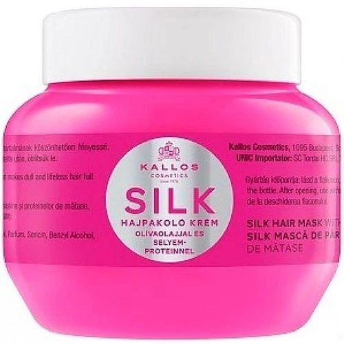 Kaukė sausiems, jautriems ir nualintiems plaukams Kallos SILK Hair Mask 275 ml
