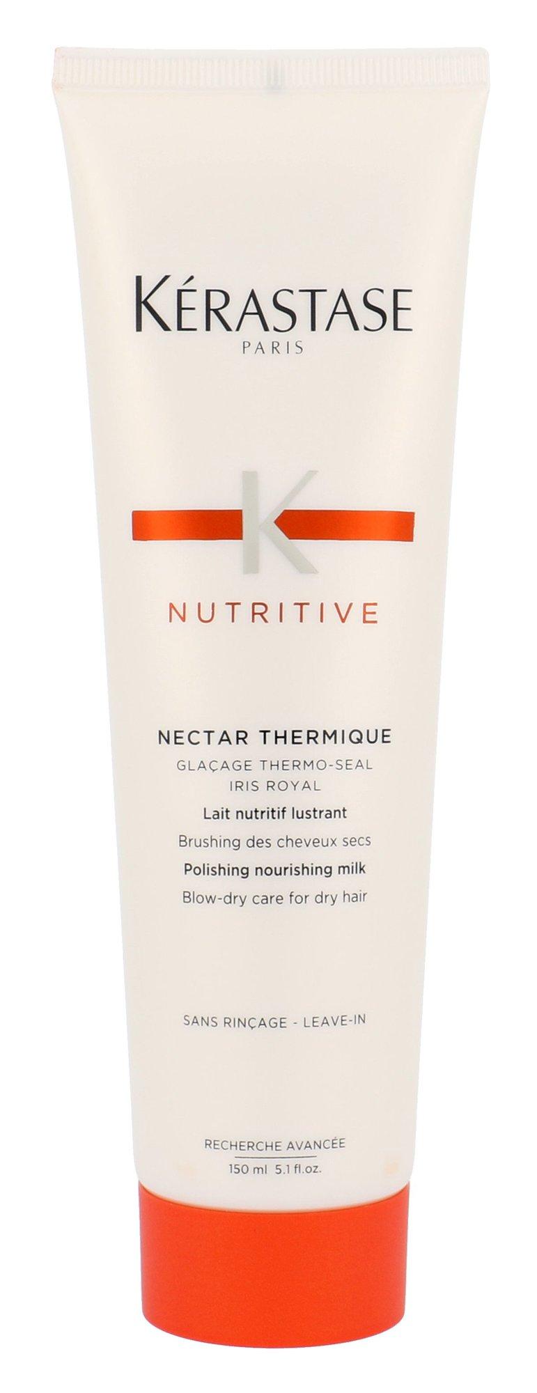 Kerastase Nutritive Nectar Thermique Beautifying Smoothing and Smoothing Blow Dry Milk - Terminis apsauginis pienas nuo slinkimo sausiems plaukams - 0 ml