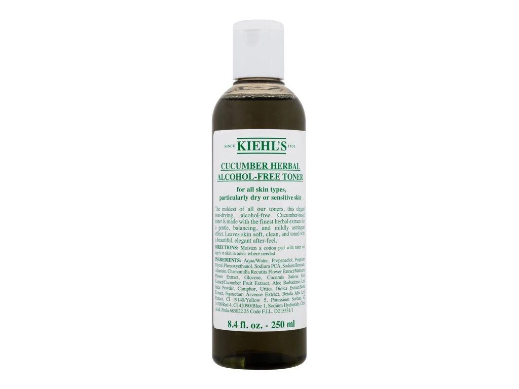 Kiehl´s Kiehl's Cucumber Herbal Alcohol Free Toneris veido tonikas sausai ir jautriai odai be alkoholio, 250 ml