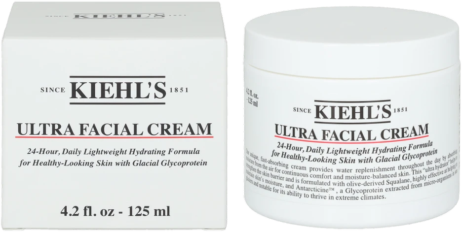 Kiehl´s Kiehl's 24-Hour Ultra Facial Kreminis kasdienis drėkinamasis kremas veidui, 125 ml