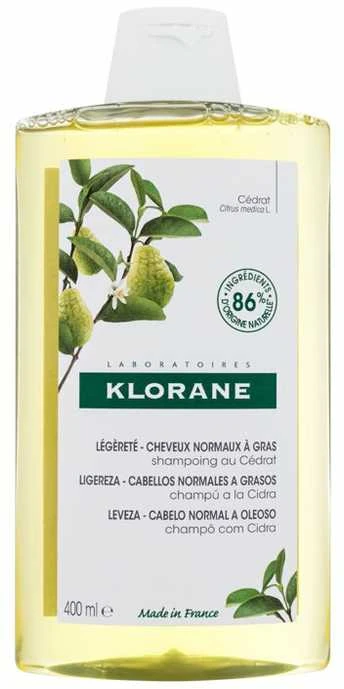 "Klorane Citron Valomasis plaukų šampūnas" 400ml