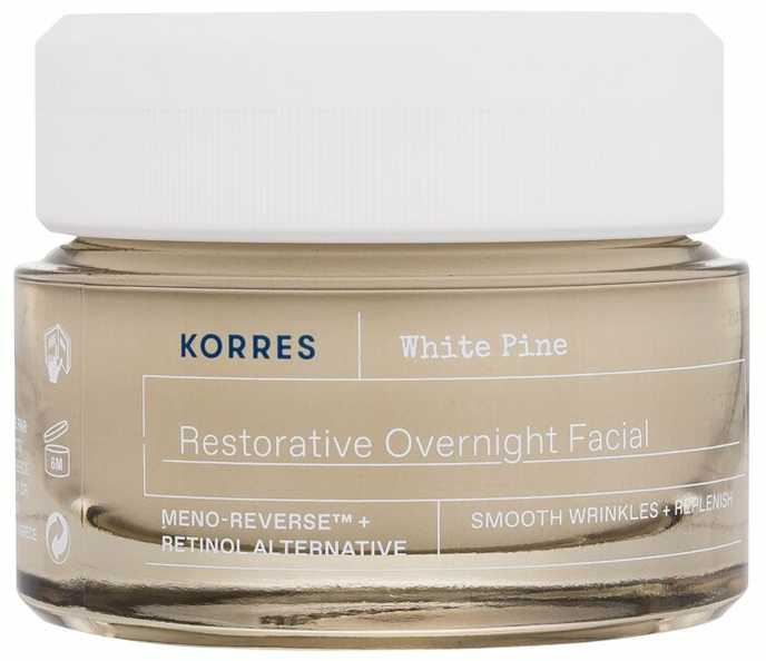 Korres Baltas Pine Restorative Overnight Facial Kreminis Night Skin Kreminis