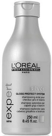 L'oreal Silver šampūnas pilkšvame buteliuke
