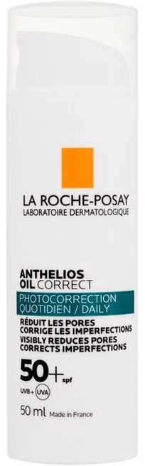 La Roche-Posay Anthelios Oil Correct SPF 50+ veido kremas nuo saulės riebiai odai, 50 ml