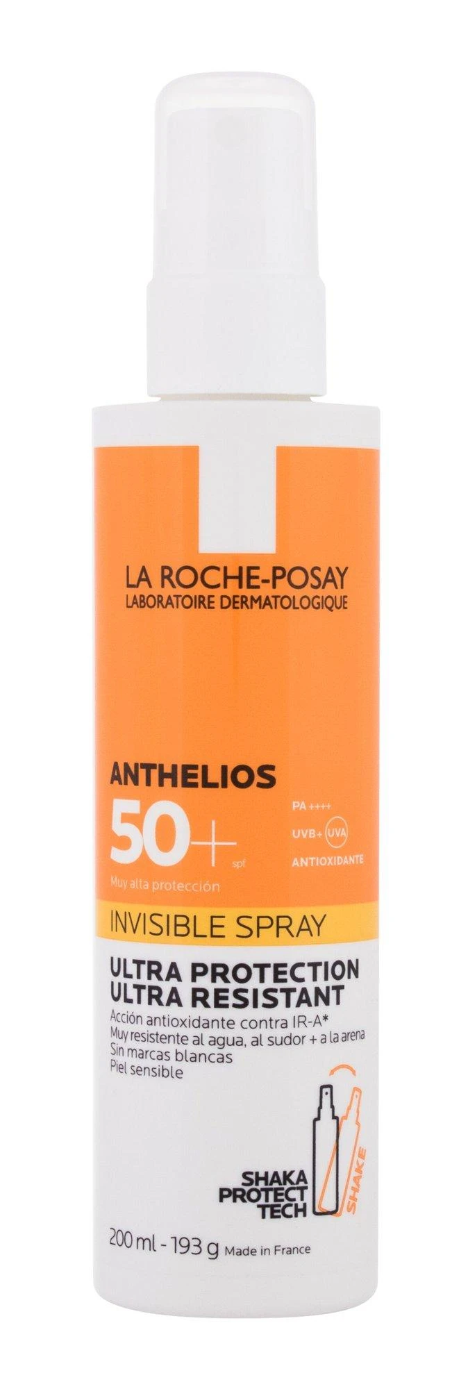 La Roche Posay Anthelios Invisible Purškiklis Ultra Resistant SPF 50+ apsauginis purškiklis nuo saulės, 200 ml