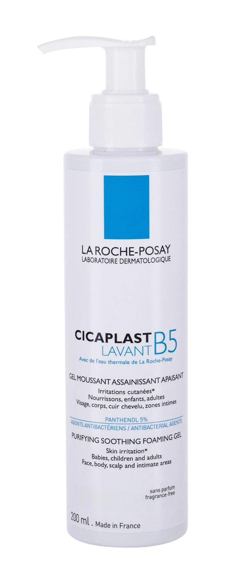 La Roche Posay Cicaplast Lavant B5 švelnus putuojantis veido ir kūno prausiklis, 200 ml