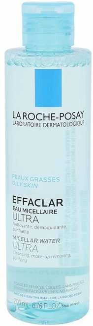 La Roche-Posay Effaclar Purifying Micellar Vanduo For Oily Skin micelinis vanduo jautriai ir riebiai odai, 200 ml