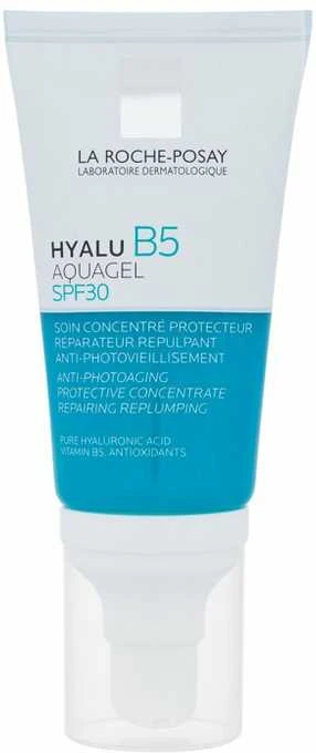 La Roche Posay Hyalu B5 Aquagel SPF 30 drėkinamasis gelis veidui su hialuronu, 50 ml