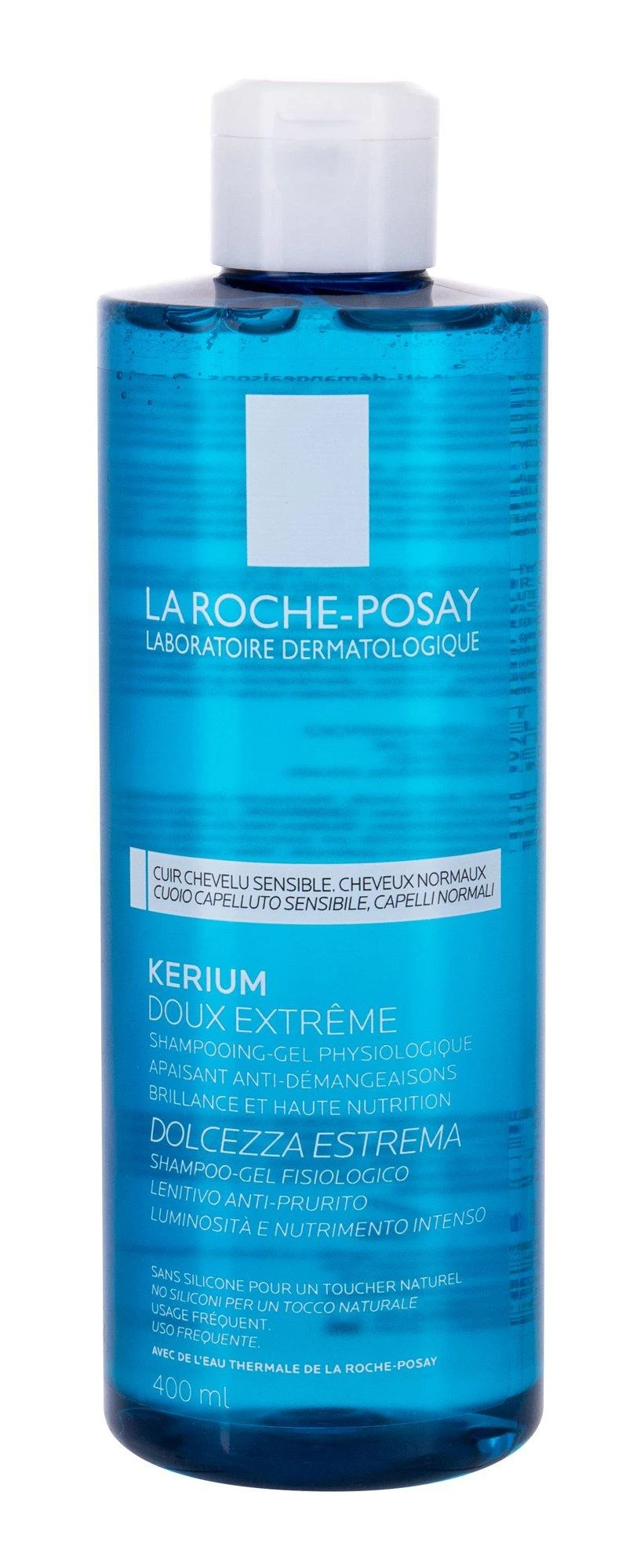 La Roche Posay Kerium Extra Gentle Šampūnas švelnus plaukų šampūnas, 400 ml