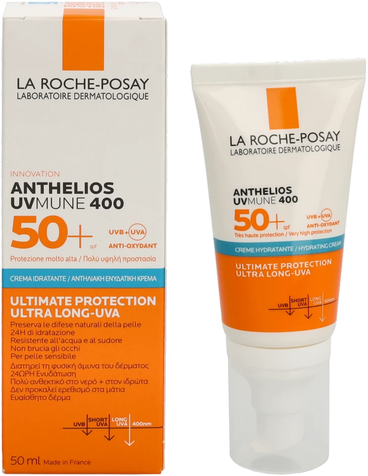 La Roche Posay "Hydra" kremas nuo saulės "Anthelios" SPF 50+ UVMune 400 50 ml