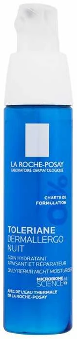 La Roche Posay Toleriane Dermalergo Night naktinis kremas jautriai veido odai, 40 ml