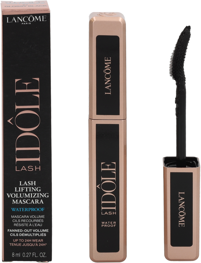 Lancome Lash Idole Atsparus vandeniui Blakstienų tušas #01 Glossy Juodas, 8 ml