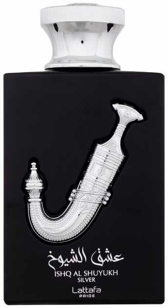 Lattafa Ishq Al Shuyukh Sidabrinis EDP parfumuotas vanduo unisex, 100 ml