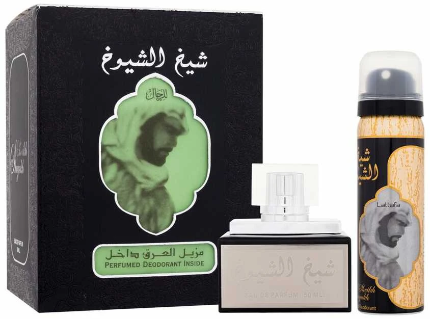 Lattafa Sheikh Al Shuyukh rinkinys unisex (EDP, 50 ml + dezodorantas, 75 ml)