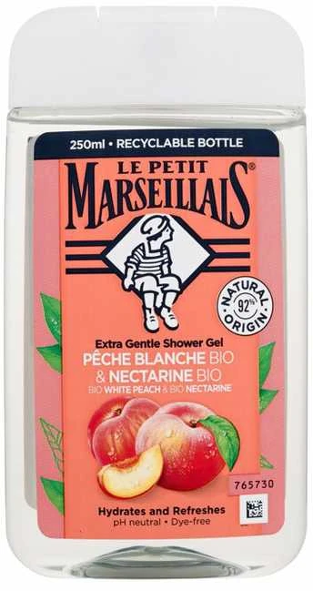 Le Petit Marseillais Extra Gentle Dušo želė Organic Baltas Peach & Organic Nectarine Dušo želė