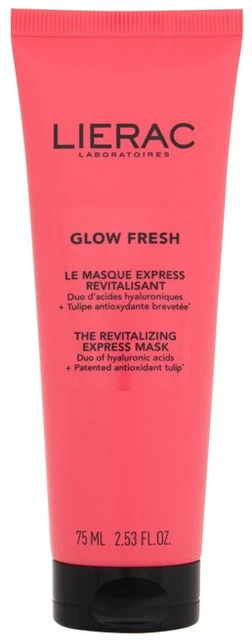 Lierac Glow Fresh The Revitalizing Express Mask veido kaukė, 75 ml