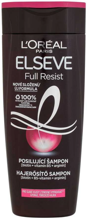 L'Oréal Paris Elseve Full Resist Aminexil Strengthening Šampūnas Šampūnas moterims, 250 ml