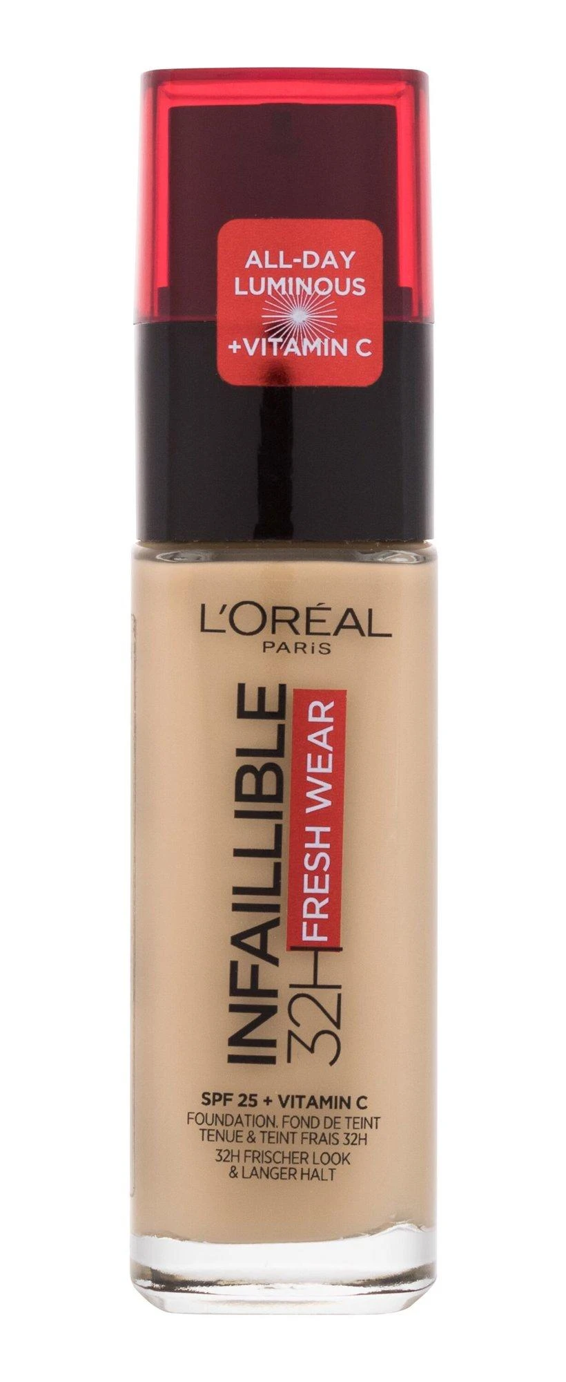 L’Oréal Paris Make-Up Designer Ineutralfaillible Founeutraldationeutral 140 Goldeneutral rusvai gelsvas Buteliams Skystis