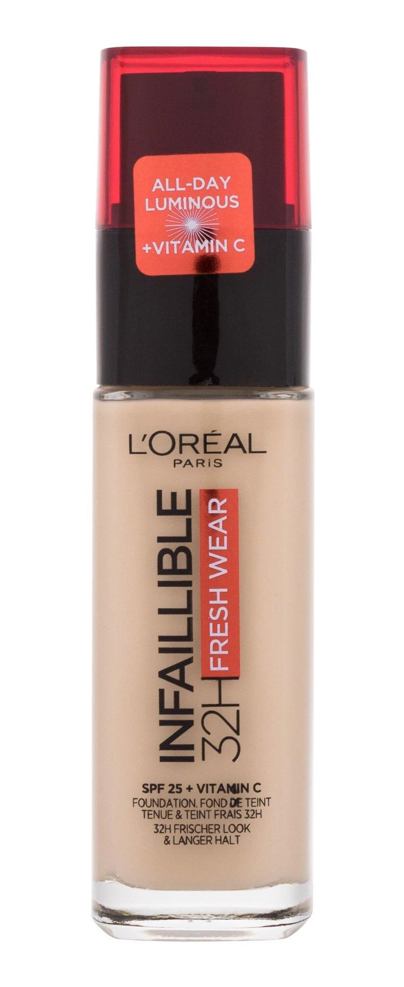 L´Oréal Paris Infaillible 24H Fresh Wear makiažo pagrindas 30 ml (145 Rose Beige)