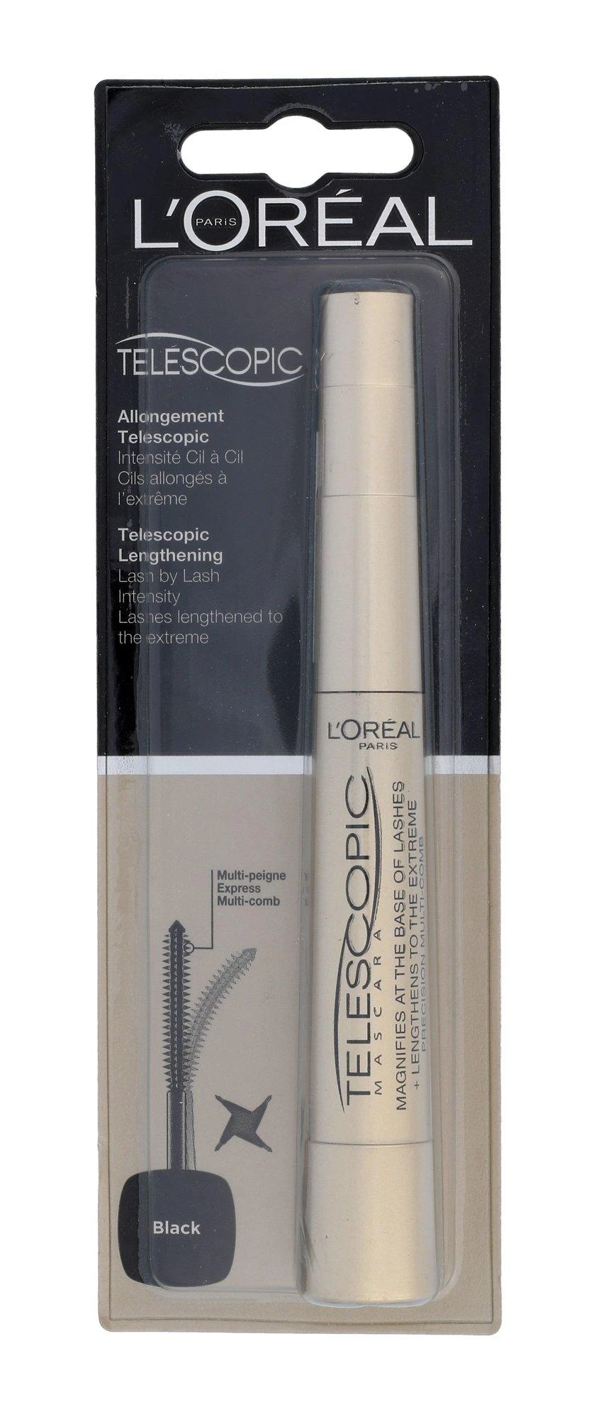 Blakstienų tušas L'Oreal Telescopic juodas 8ml
