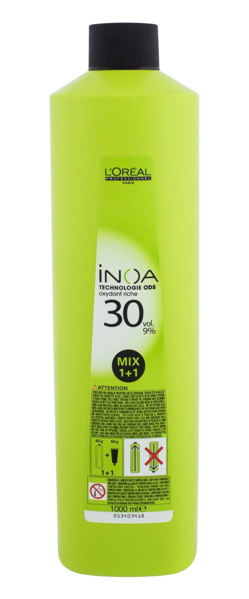 Oksidacinė emulsija L'oreal iNOA Professionnel iNOA Oil Delivery System 9% 30vol. 1000 ml