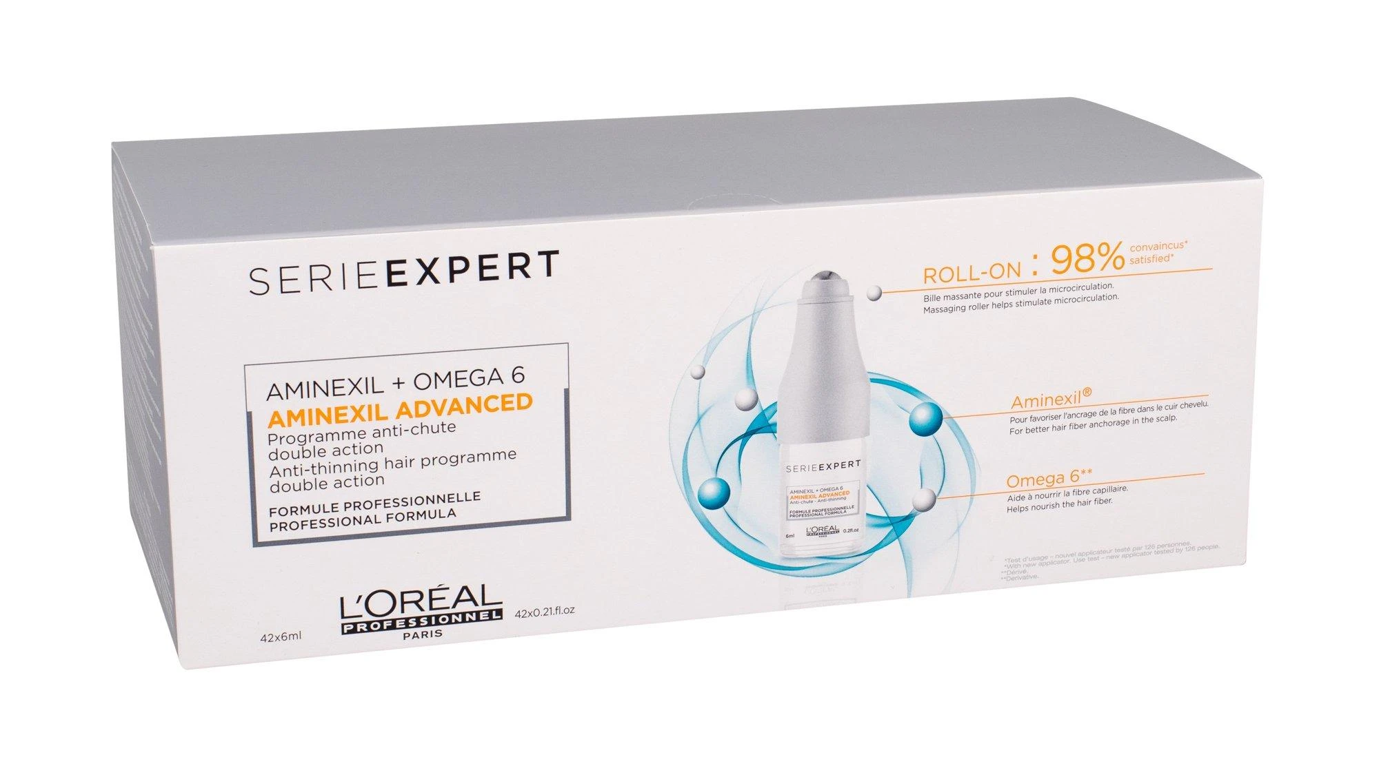 Ampulė nuo plaukų slinkimo L‘oreal Professionnel Aminexil Advanced 42x6ml