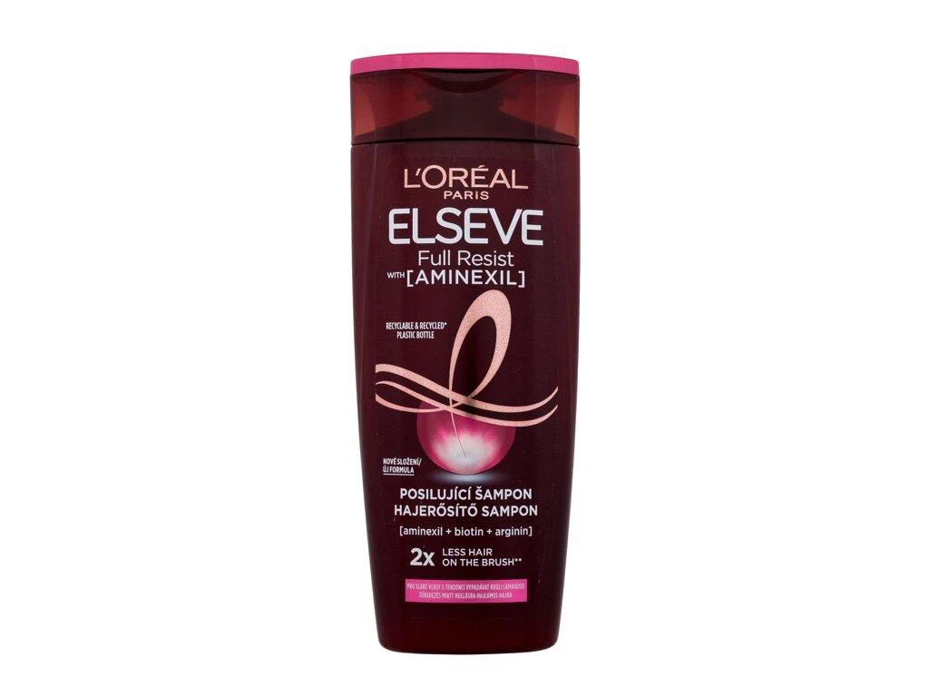 L'Oréal Paris Elseve Full Resist Aminexil Strengthening Šampūnas Šampūnas moterims, 250 ml