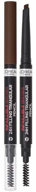 L'Oreal Paris Infaillible Brows 24H antakių užpildymas trikampis Pieštukas 5.23 Auburn