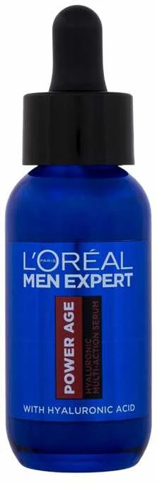 L'Oréal Paris Men Expert Power Age Hyaluronic Multi-Action serumas odos serumas vyrams, 30 ml