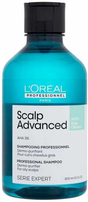 Valomasis šampūnas riebiems plaukams L‘oreal Professionnel Scalp Advanced Anti - Oiliness Šampūnas 300ml