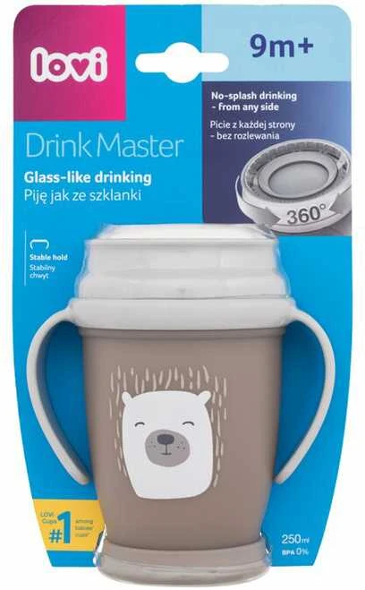 LOVI puodelis su rankenėlėmis 360 JUNIOR BUDDY BEAR, 250 ml, 1/599new