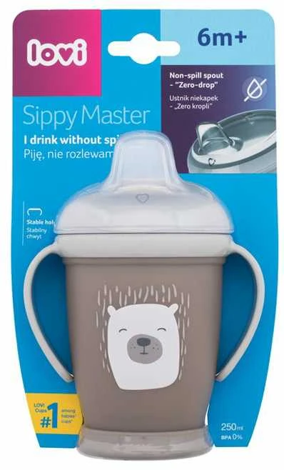 LOVI puodelis neišsipilantis JUNIOR BUDDY BEAR, 250 ml, 35/344
