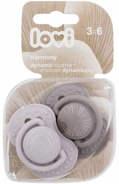 LOVI dinaminis silikoninis čiulptukas HARMONY BOY, 3-6 mėn., 2 vnt., 22/906boy