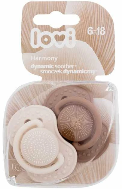 LOVI dinaminis silikoninis čiulptukas HARMONY GIRL, 6-18 mėn., 2 vnt., 22/907girl