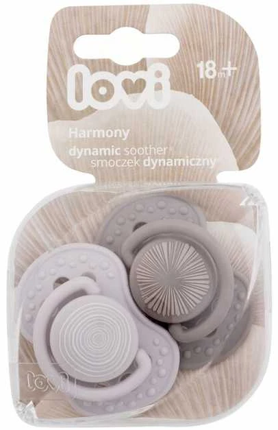 LOVI dinaminis silikoninis čiulptukas HARMONY BOY, 18 mėn.+, 2 vnt., 22/908boy