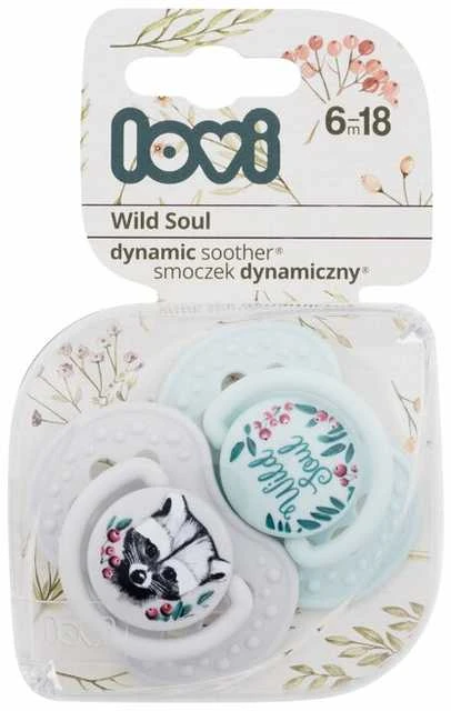 LOVI silikoniniai dinaminiai čiulptukai WILD SOUL BOY, 6-18 mėn., 2 vnt., 22/884boy