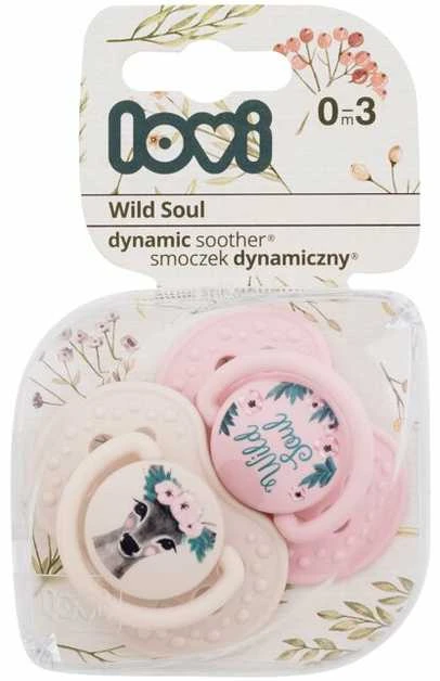 LOVI silikoniniai dinaminiai čiulptukai WILD SOUL GIRL, 0-3 mėn., 2 vnt., 22/882merg.