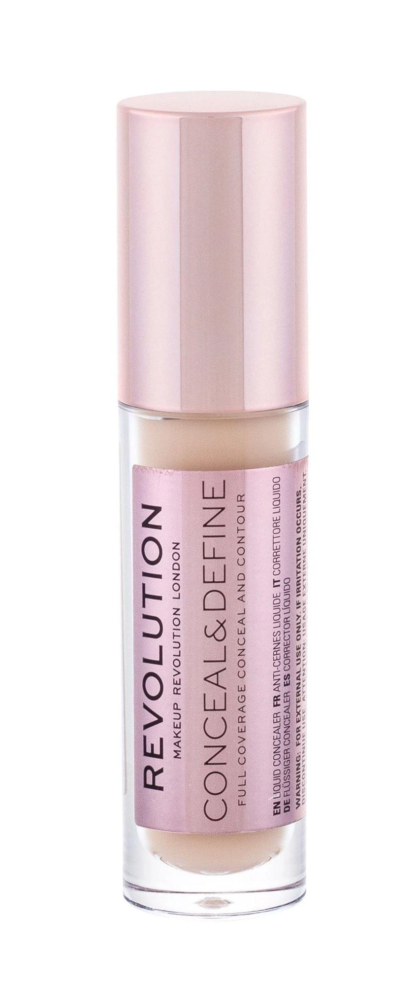 Makeup Revolution Conceal & Define korekcinis skystas maskuoklis C5, 4 g