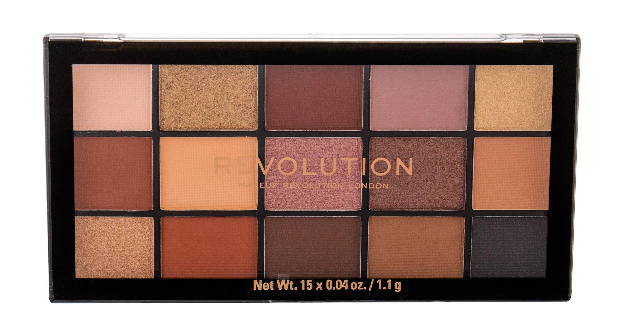 Makeup Revolution Reloaded Velvet Rose akių šešėliai 16,5g