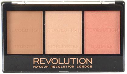 Makeup revolution akių šėšėlių paletė "Revolution Make Up Ultra Sculpt and Contour Ultra Fair C01" 11g