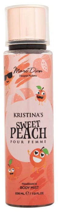 Marc Dion Kristina's Sweet Peach Kūno Purškiklis, 236 ml
