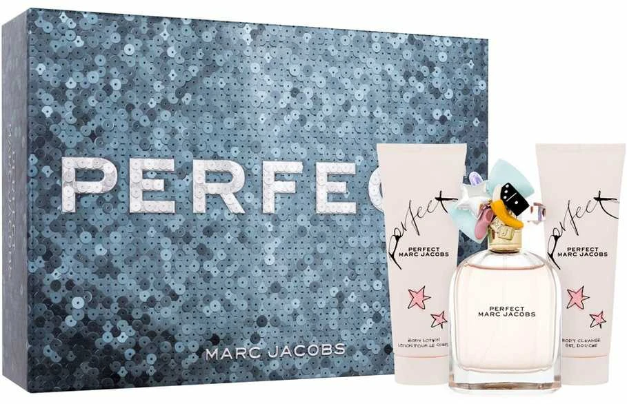 Set Marc Jacobs: Perfect Eau De Parfum For Women, 100 ml + Perfect Hydrating Losjonas kūnui, 75 ml + Perfect Hydrate Dušo želė All Skin Types, 75 ml