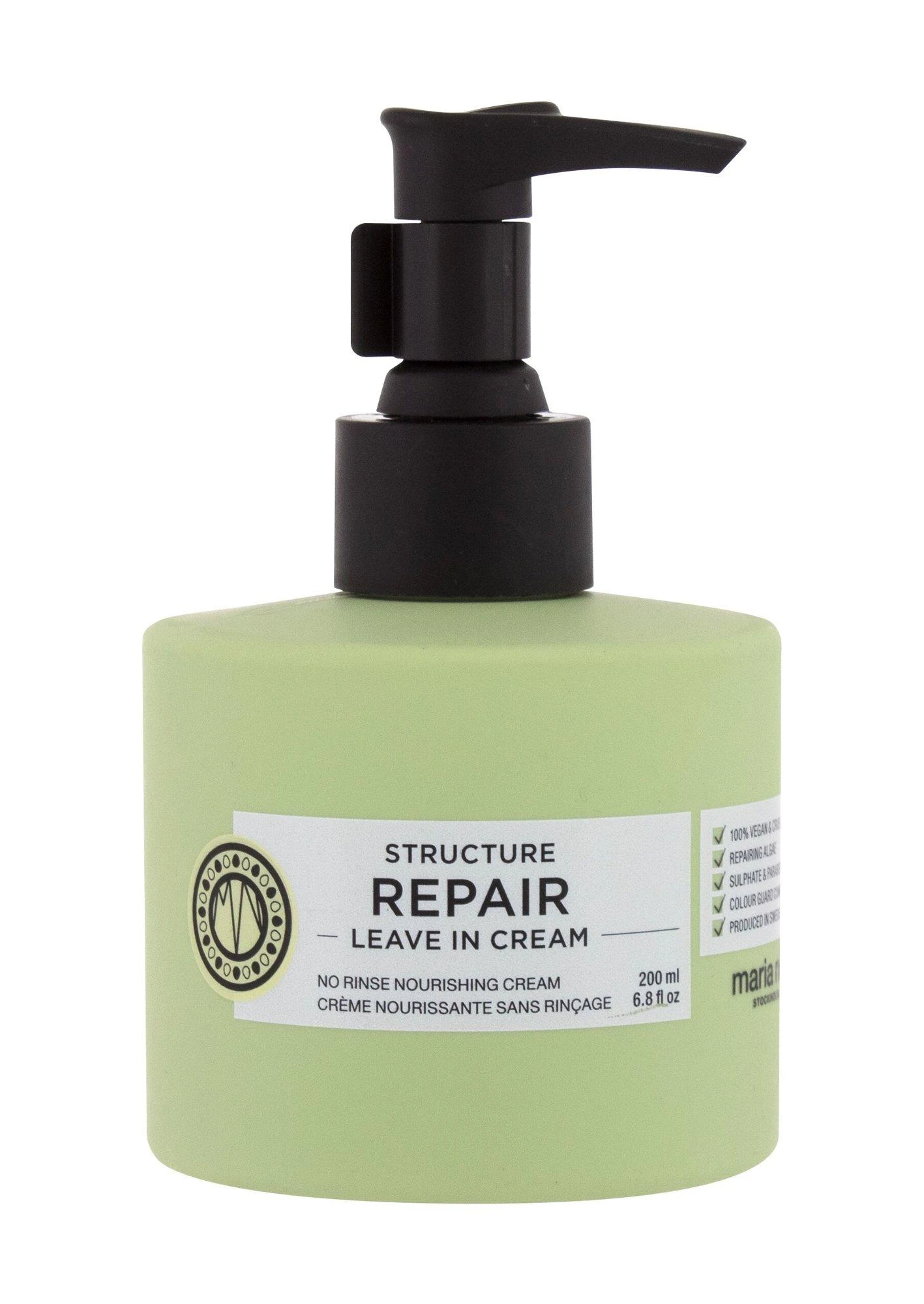 Maria Nila Structure Repair Leave In Kreminis nenuplaunama priemonė plaukams, 200 ml